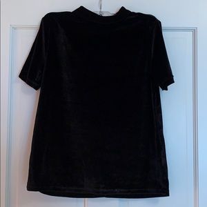 Black velvet unworn shirt